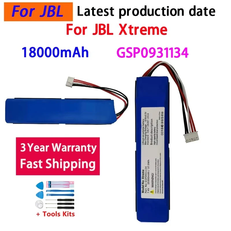 NEW Versión actualizada para JBL Xtreme1 18000mAh GSP 0931134 Batería para batería de altavoz Bluetooth inalámbrico JBL Xtreme