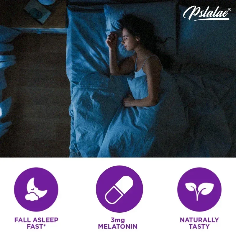 Melatonin & L-Theanine Sleep Support Capsules - 60 Count - Image 5