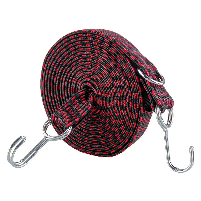 Motorcycle Elastics Rubber Luggage Rope Cord Hooks Bikes Rope Tie Auto Luggage Roof Rack Strap Fixed Band Hook Car Accessories