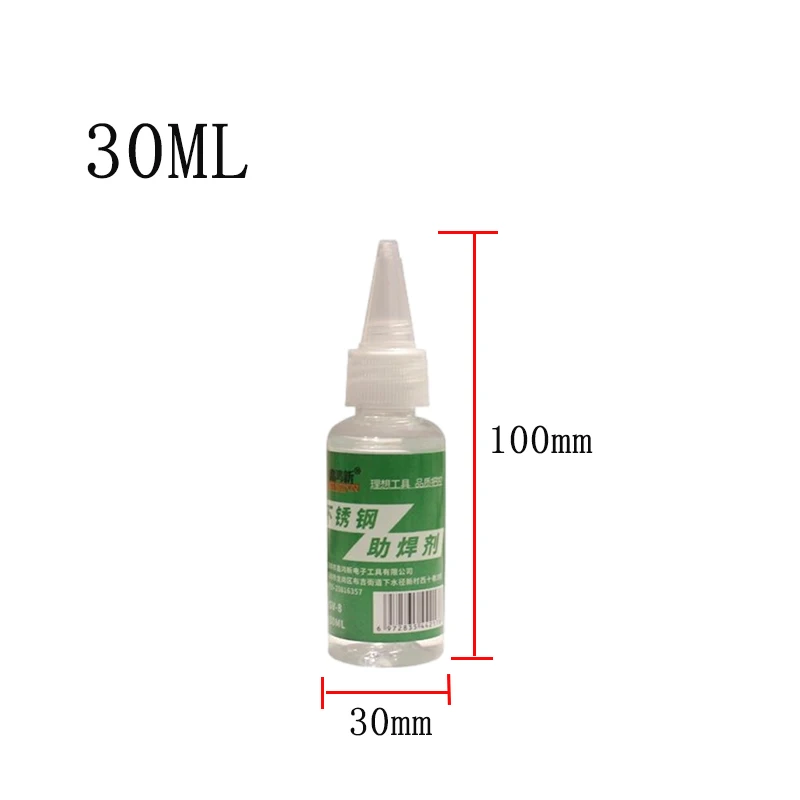 10/30/80/200ml Soldering Flux Liquid Solders Water For Stainless Steel galvanized Sheet/Copper/Iron/18650 Battery Welding