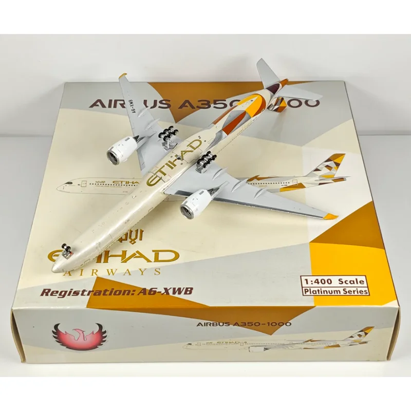

Phoenix 1/400 Scale Etihad Airways A350-1000 A6-XWB Alloy Aircraft Model Collection Decoration Item Toy