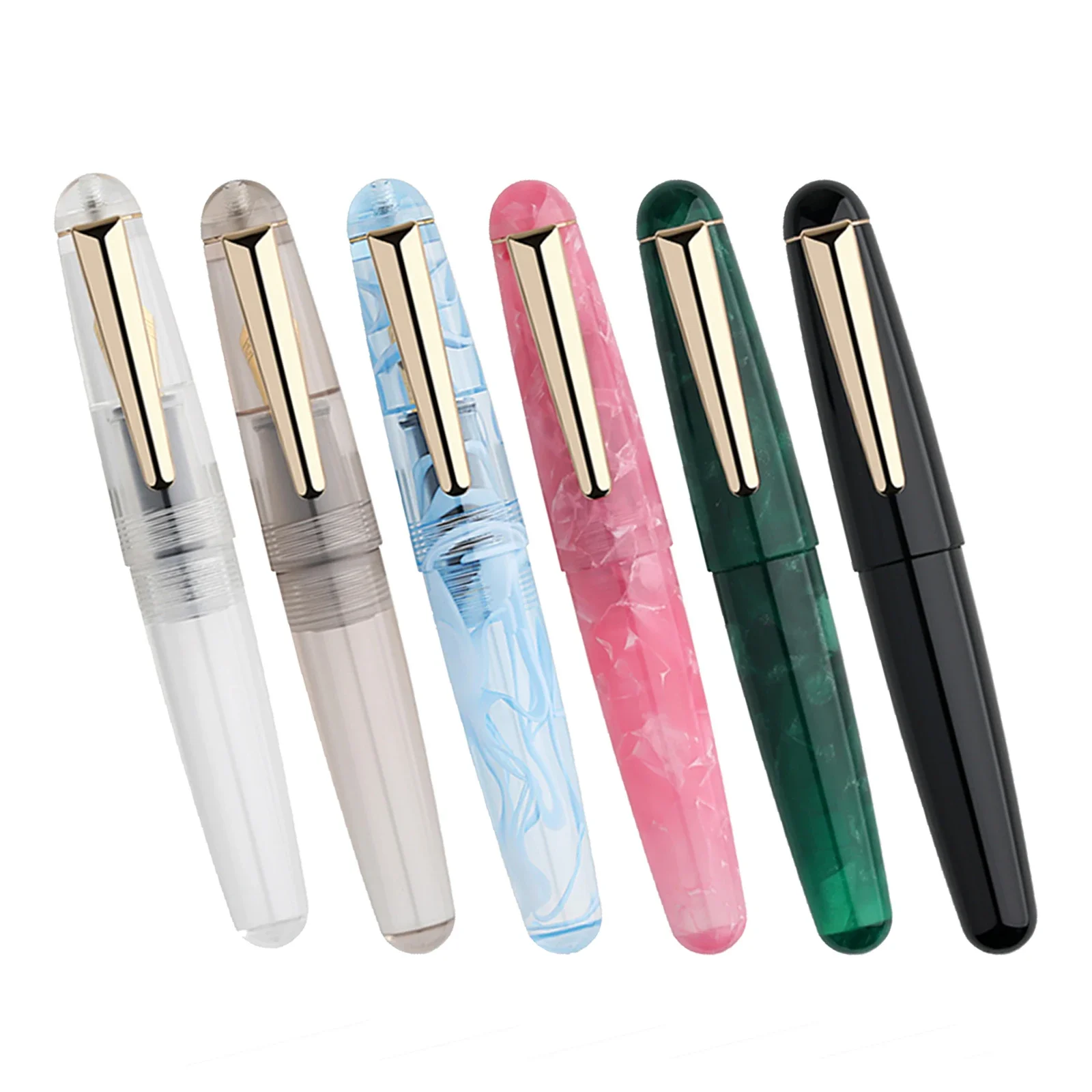 New MAJOHN Q2 Acrylic Fountain Pen portable mini Cute Ink Pens EF F nibs Student Writing supplies office school stationery gifts