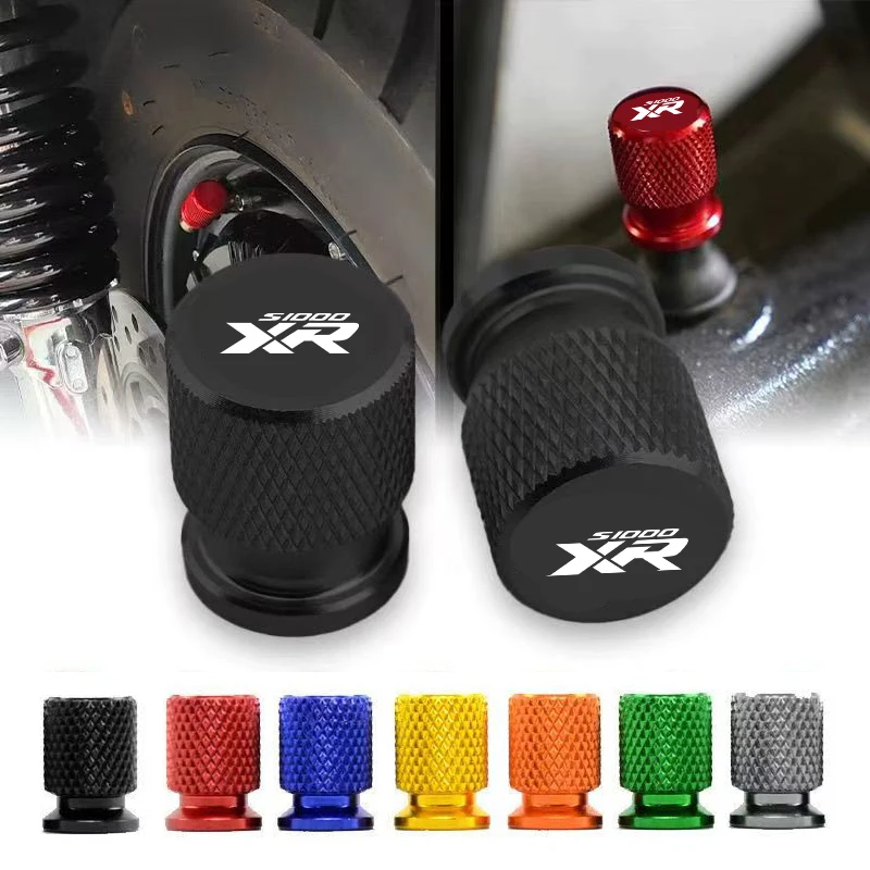 

2pcs Tire Valve Air Port Stem Cover Cap Plug CNC Accessories For BMW S1000XR S1000 XR 2015 2016 2017 2018 2019 2020 2021-2024
