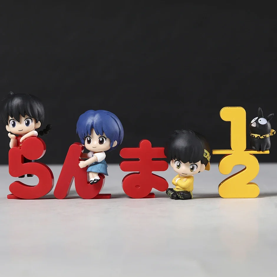 Ranma 1/2 Tendou Akane PVC Figures Anime Figurine Collectible Model Toys 4pcs/set