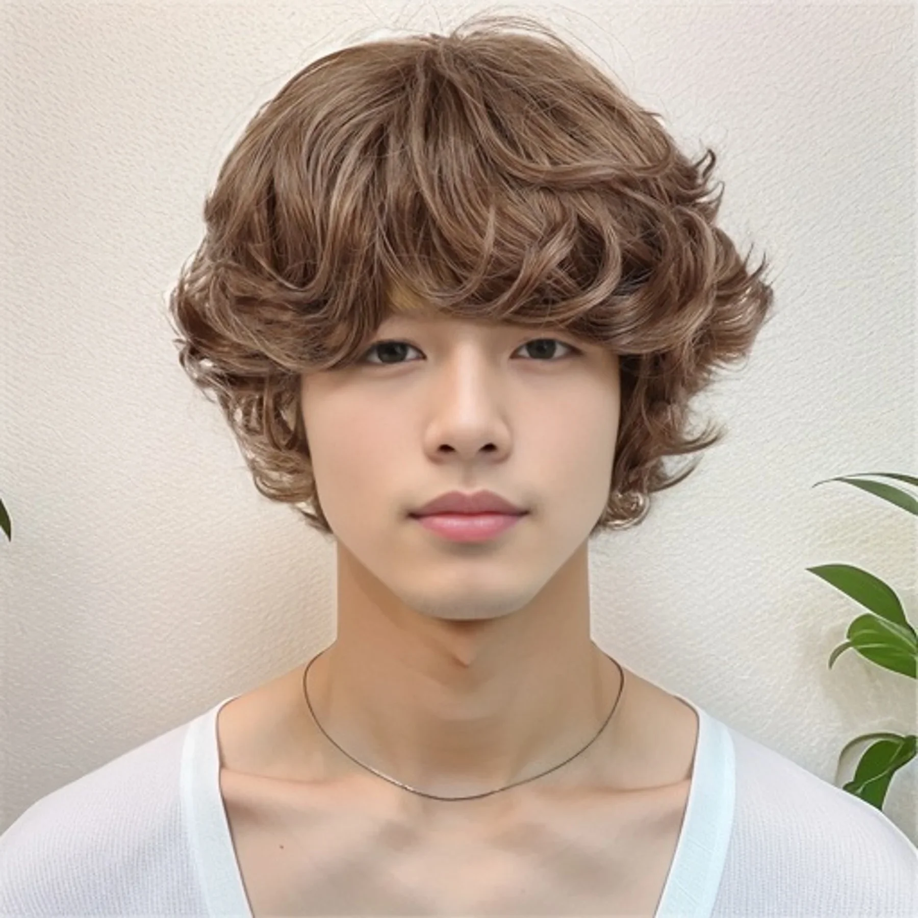 Synthetic Curly Men Wig Short Brown Hair Businessmen Curly Haircut Man Guys Natural Hairstyle The Summer Outfits Cosplay Costume