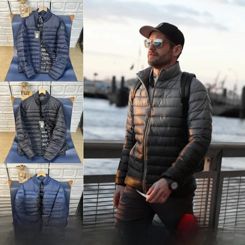 

North America High Tech Warm Waterproof Cotton Jacket Stand Collar Men's Outdoor Sports Casual Autumn Winter Fashion City Style