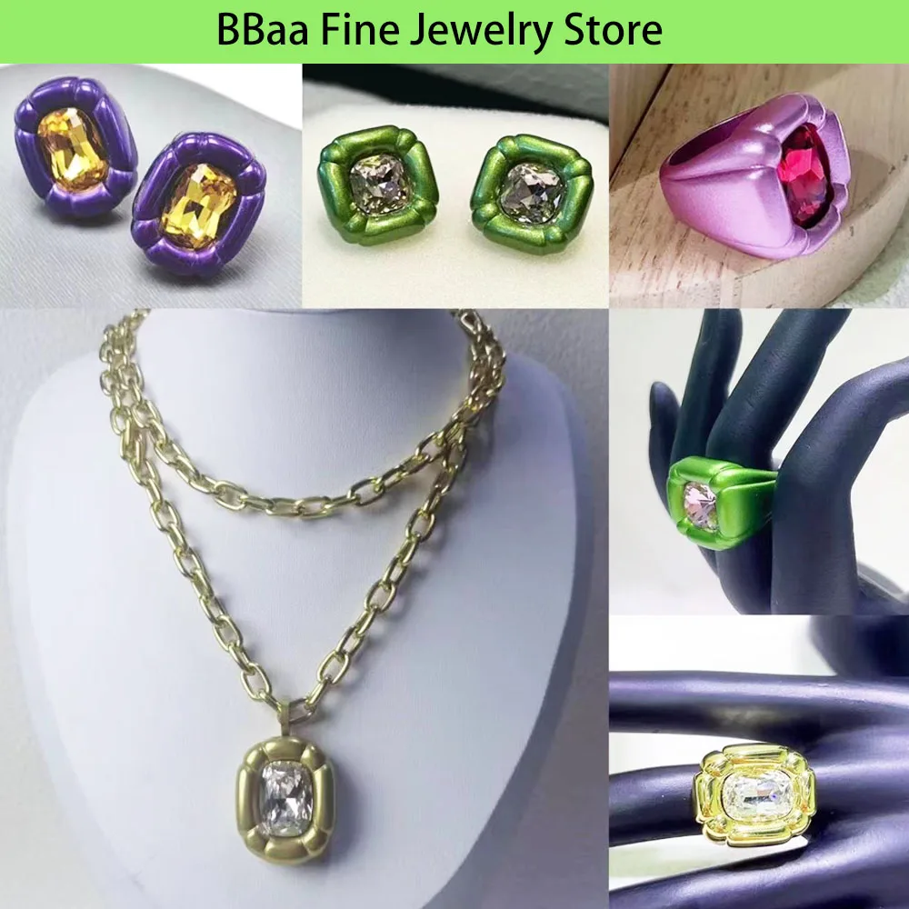 

New Product Original Design High Quality Jewelry Set Women's Necklace Necklace Earrings Ring Bracelet Crystal Rope Party Gift