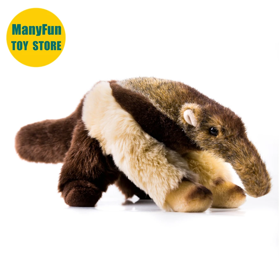 Giant Anteater High Fidelity Cute Plushie Tamandua Plush Toys Lifelike Animals Simulation Stuffed Doll Kawai Toy Gifts