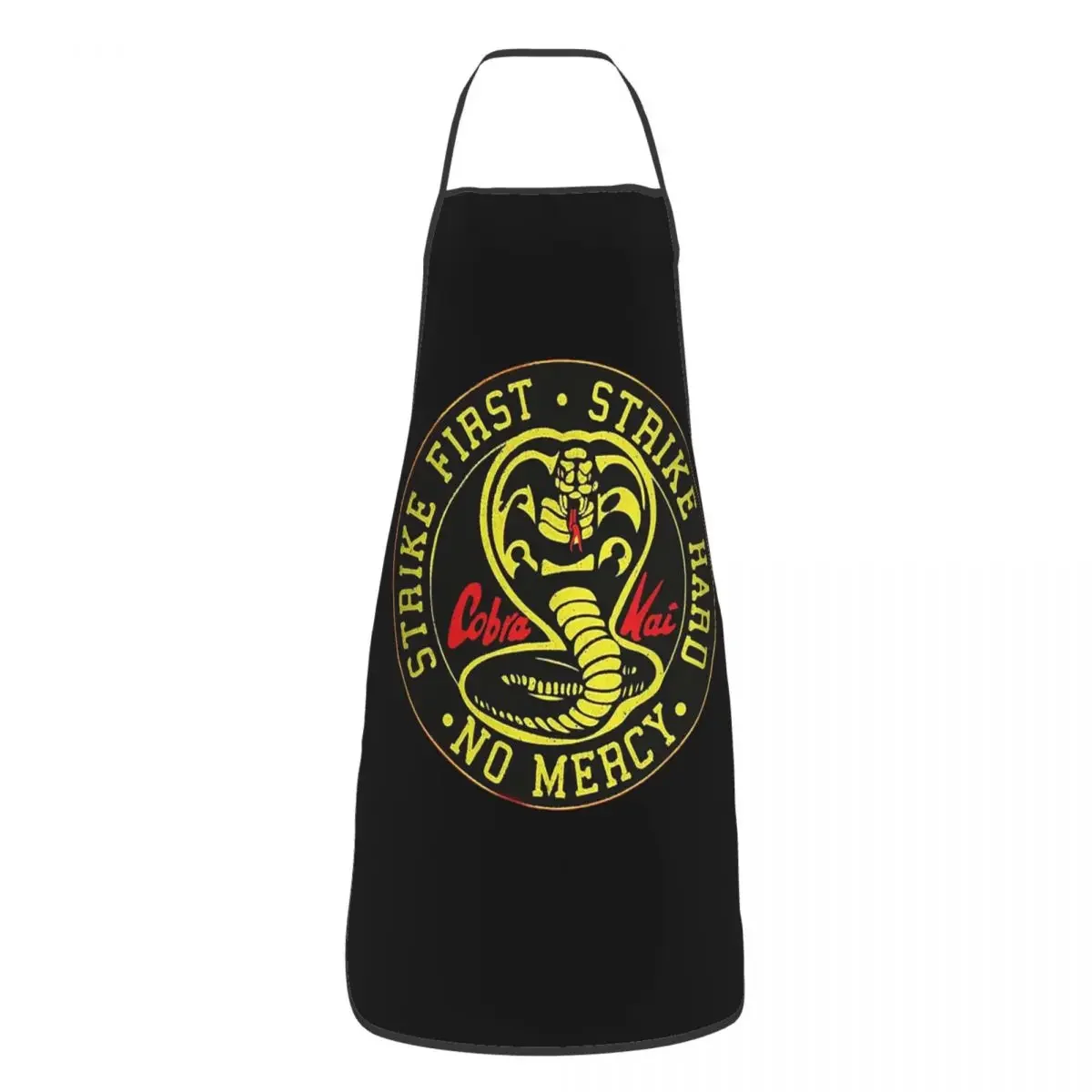 Cobra Kai Karate Apron Chef Cooking Cuisine Tablier Waterproof Bib Kitchen Cleaning Pinafore for Women Men Painting