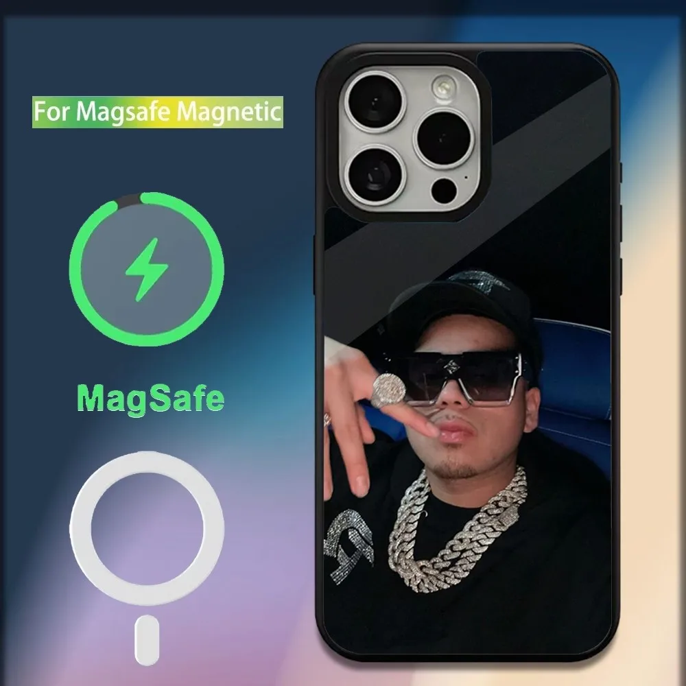 Rapper JOP F-Fuerza Regida Phone Case For iPhone 16,15,14,13,12,11,Plus,Pro,Max,Mini Magsafe Magnetic Wireless Charging