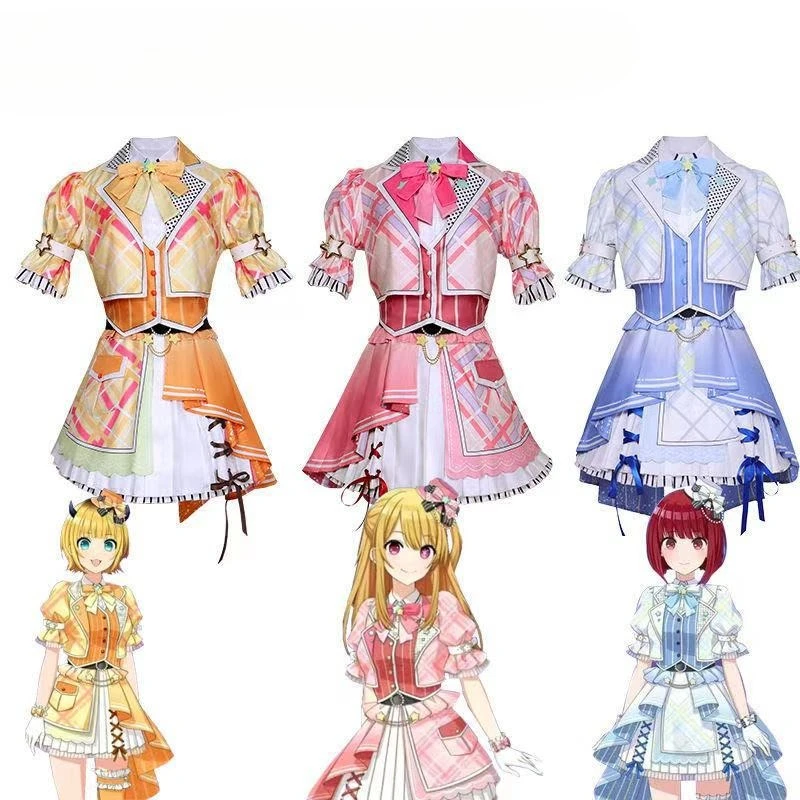 

ANIMECC IN STOCK Hoshino Rubii Arima Kana Mem Cosplay Anime Oshi No Ko Idol Stage Cosplay Lolita Fancy Dress Halloween Outfit