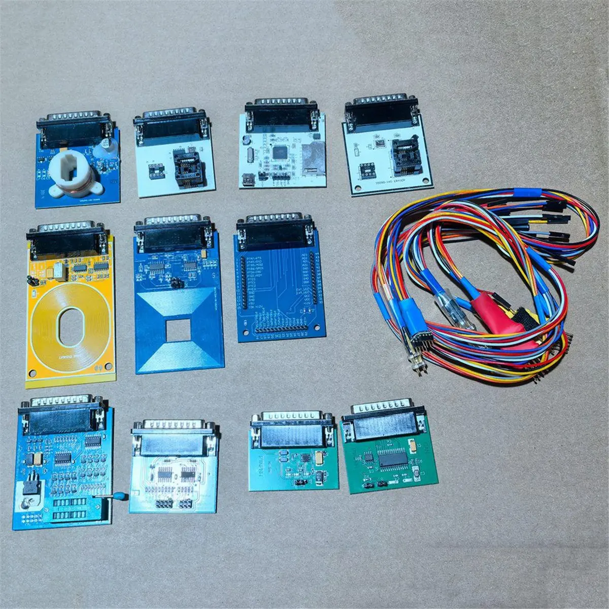 Fits for Auto Repair Tool Full Set Iprog+ Plus 12 Adapter V85 Iprog 777 Car Key Programmer Tool Supports IMMO+KM Until 2020