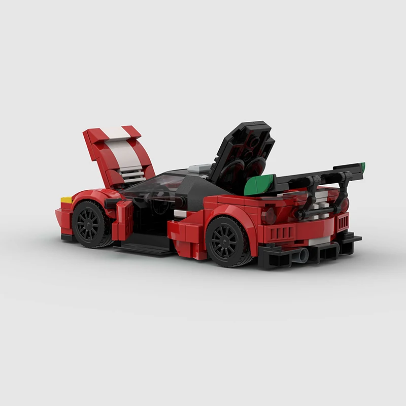 MOC 488 GT3 Brick Technical Car Racer Building Block Sports Supercar World famous Vehicle Model Kids Toys Boys