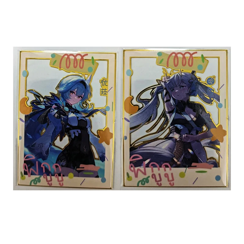 أنيمي آلهة قصة ياي ميكو إيولا ريم Sangonomiya Kokomi تحصيل بطاقات فلاش بطاقات عيد الميلاد هدايا عيد ميلاد لعب الأطفال