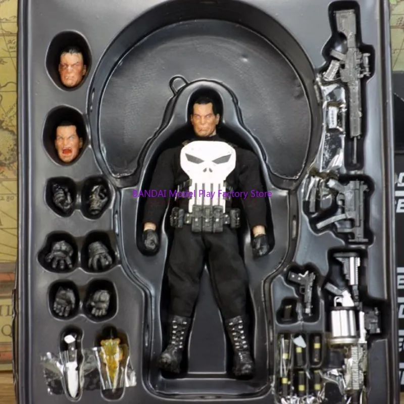 أعجوبة 1/12 Mezco النمل المعاقب Sdcc القماش المنقولة 6 بوصة الشكل دمية يدوية الصنع نموذج الأبيض العقوبة العم الجمجمة نحت اللعب