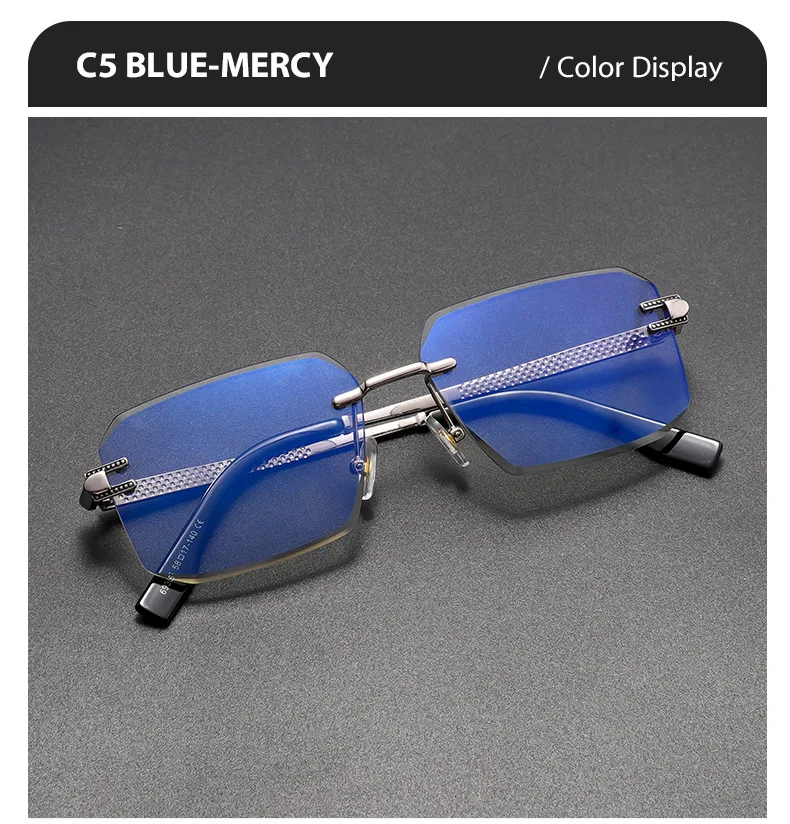 Neue Mann Sonnenbrille Frau UV400 Quadratische Brillen Mode Vielseitige Trend Shades Hohe Qualität Randlose Sonnenbrillen Unisex Outdoor Sport – Detail 15