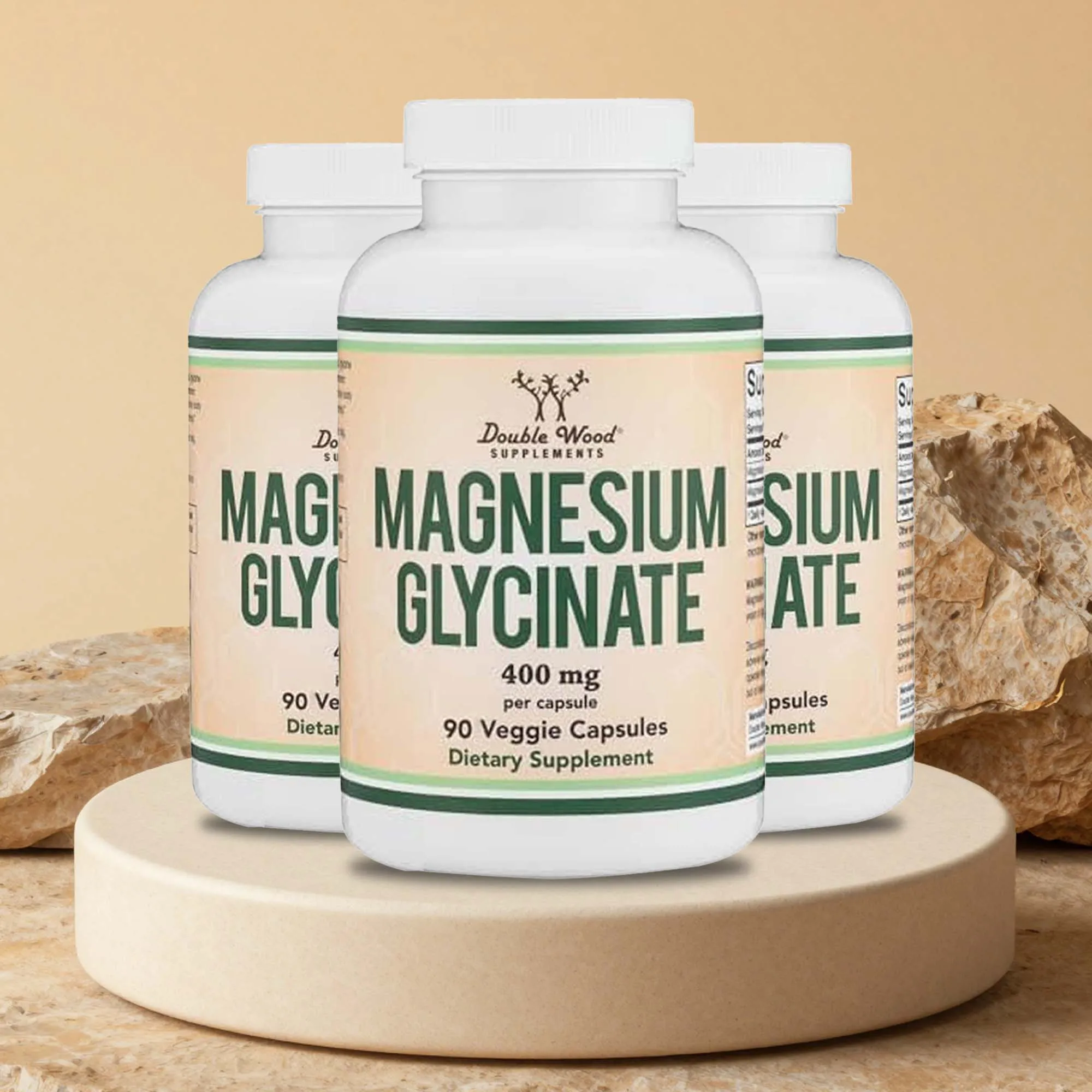 

Magnesium Glycinate 400mg - Heart, Nerve And Bone Support,Helps Cramp Defense For Leg Cramps, Pure Magnesium For Sleep