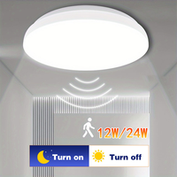 LED Circular Ceiling Motion Sensor Light 18W 24W AC85-265V Modern Interior Ceiling Lamp Living Room Home And Decoration Lighting