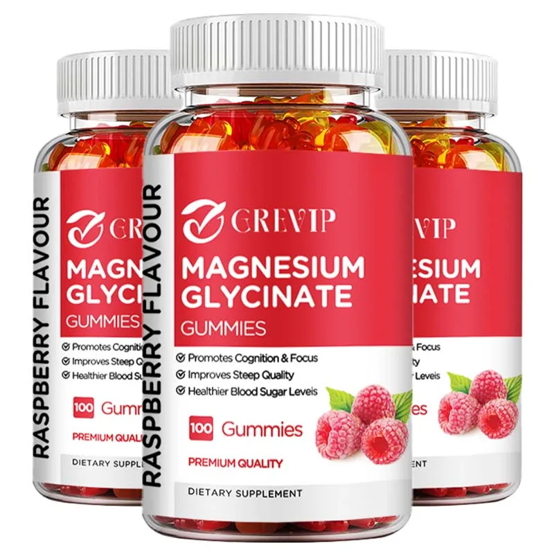 

Magnesium Glycinate Gummies - for Muscle, Joint, Nerve Sleep Quality, Anxiety Stress Mood Health,Non-GMO
