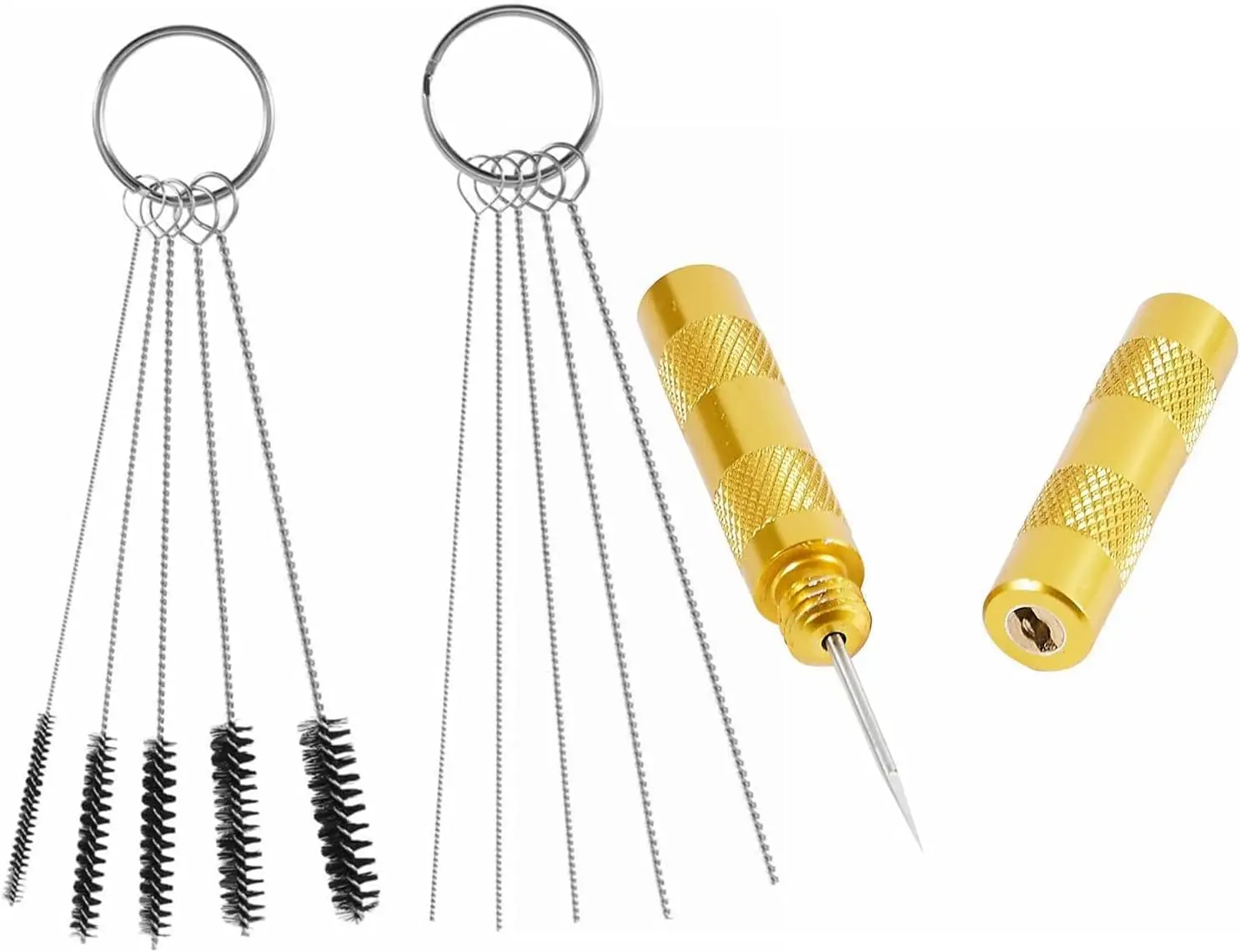 Joystar 3 Set Airbrush Spray Cleaning Repair Tool Kit Stainless Steel Needle Brush Set