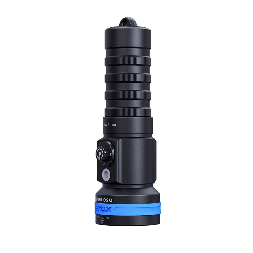 Xtar D30 1600 Lumens Waterproof Underwater Rechargeable Four Color Light Fishing Flashlight for Professional Diving