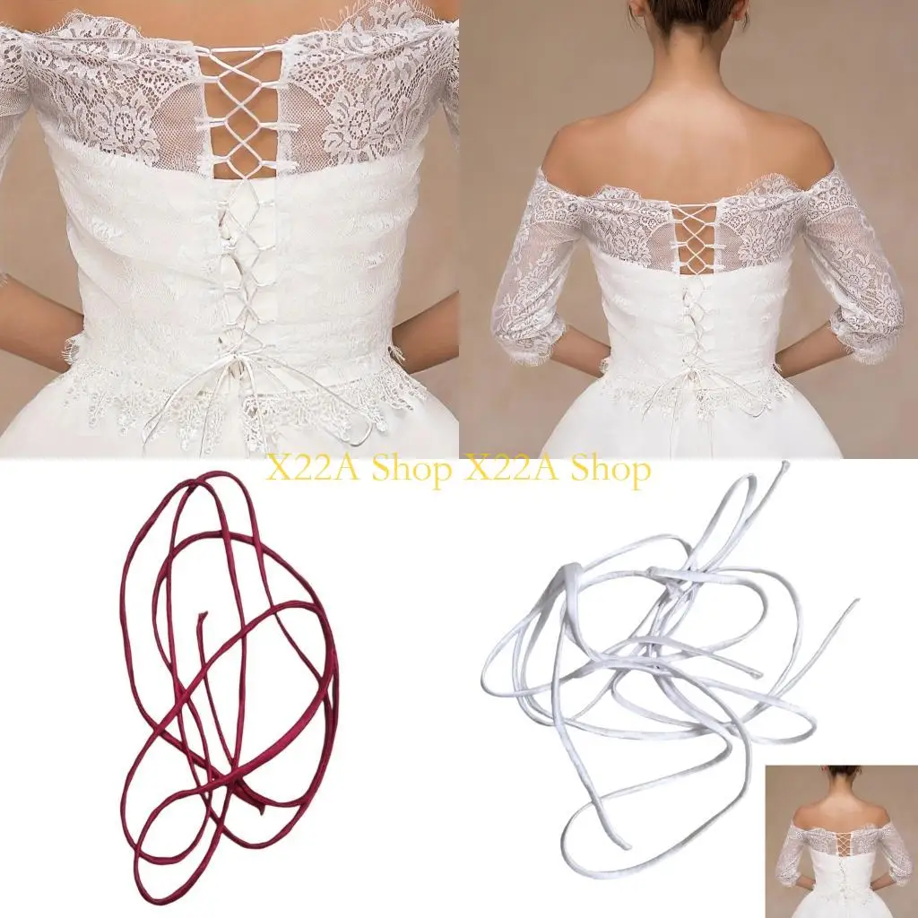

Unique Durability Satins Corset Ties Satins Dress Corset Back Dress Cord