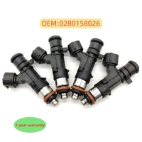 4pcs 0280158026 High Quality Fuel Injectors For VOLKSWAGEN- BEETLE GOLF- CITY J ETTA CITY 2.0L L4 06A906031BS 852-12220 FJ670