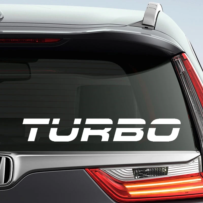 

CS-12164# Vinyl Decal Car Sticker For Turbo Waterproof Auto Decors for Truck Bumper Rear Window Laptop
