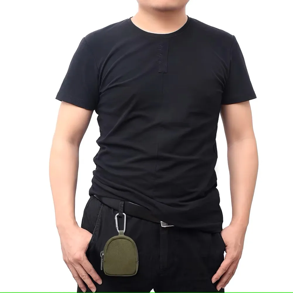 جديد التكتيكية EDC الحقيبة الرجال محفظة للعملة كيس مزموم مفتاح المحفظة حامل المفاتيح سستة جيب حقيبة مفاتيح في الهواء الطلق