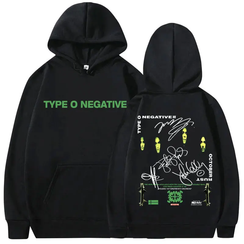 

Rock Band Type O Negative October Rust Graphic Hoodie Male Gothic Vintage Oversized Hoodies Men Women Fashion Casual Sweatshirt