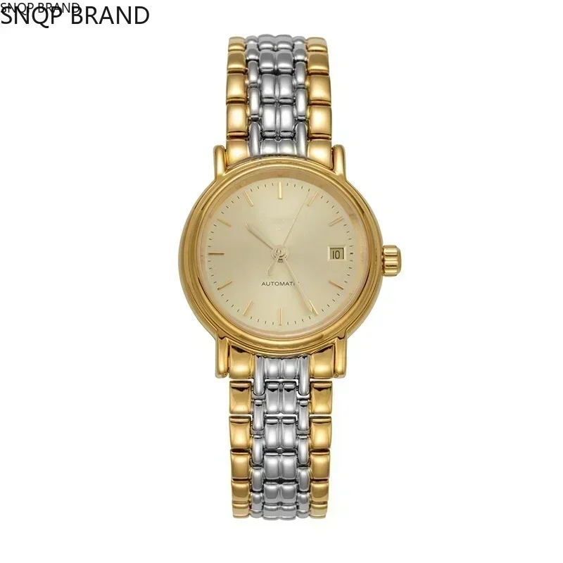 Luxury New Ladies Quartz Watch Gold Steel Reloj Hombre