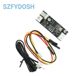 Single 12V 0.8A DC PWM 2-3 Wire Fan Temperature Control Speed Controller Chassis Computer Noise Reduction Module NTC B 50K 3950