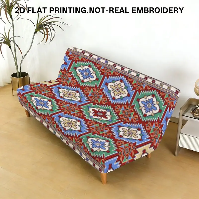 

Чехол на диван-кровать в традиционном юго-западном стиле с геометрическим узором для гостиной, спальни, эластичное покрывало на диван