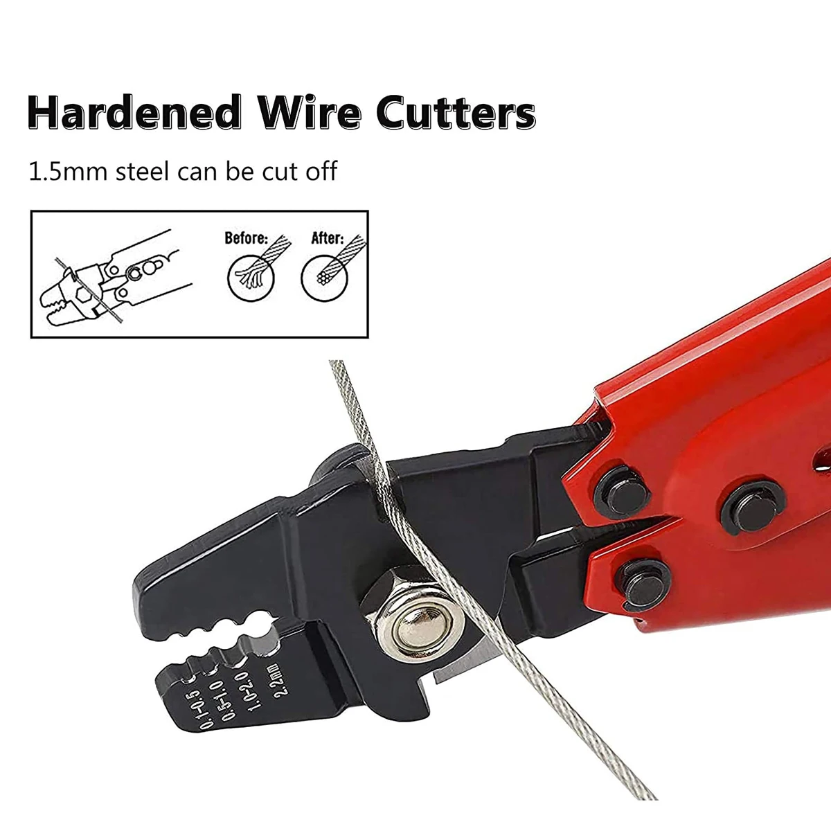 سلك ذو طيات الصيد العقص كماشة عدة حبل أداة التأرجح كابل إلى 2.2 مللي متر الألومنيوم العقص برميل مزدوج مقشرة كم حتى أنبوب حلقة