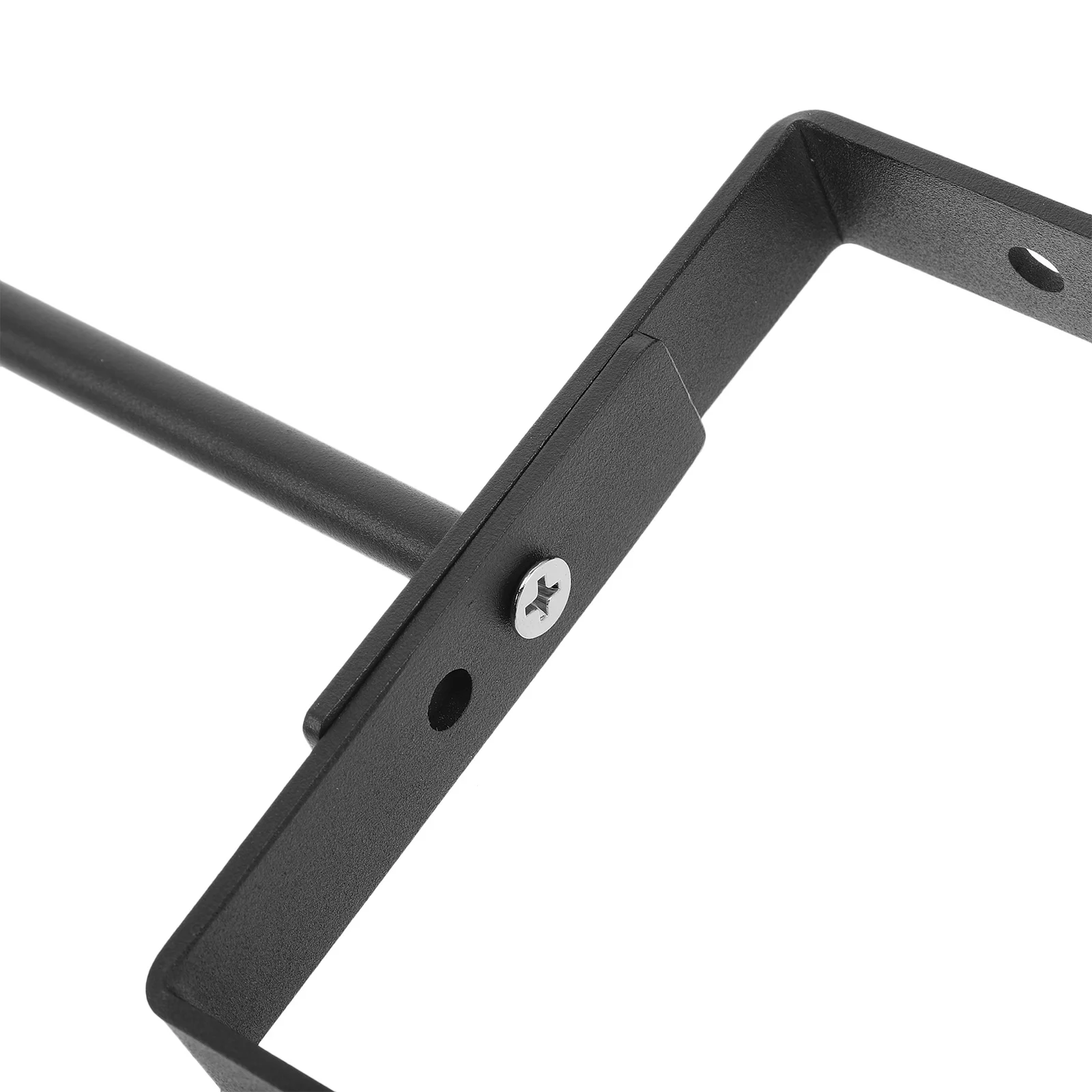 2Pcs Adjustable Downspout Bracket Robust Gutter Support Black Weatherproof Material Long Term Use in All Climates