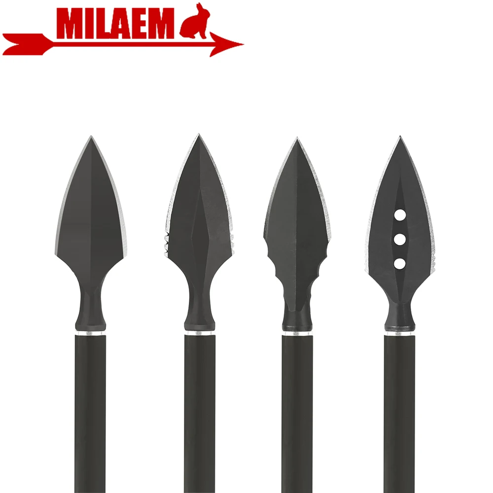 

6/12pcs Hunting Arrowhead High Carbon Steel Broadheads General Thread Bow Shooting Archery Hunting Arrow Head