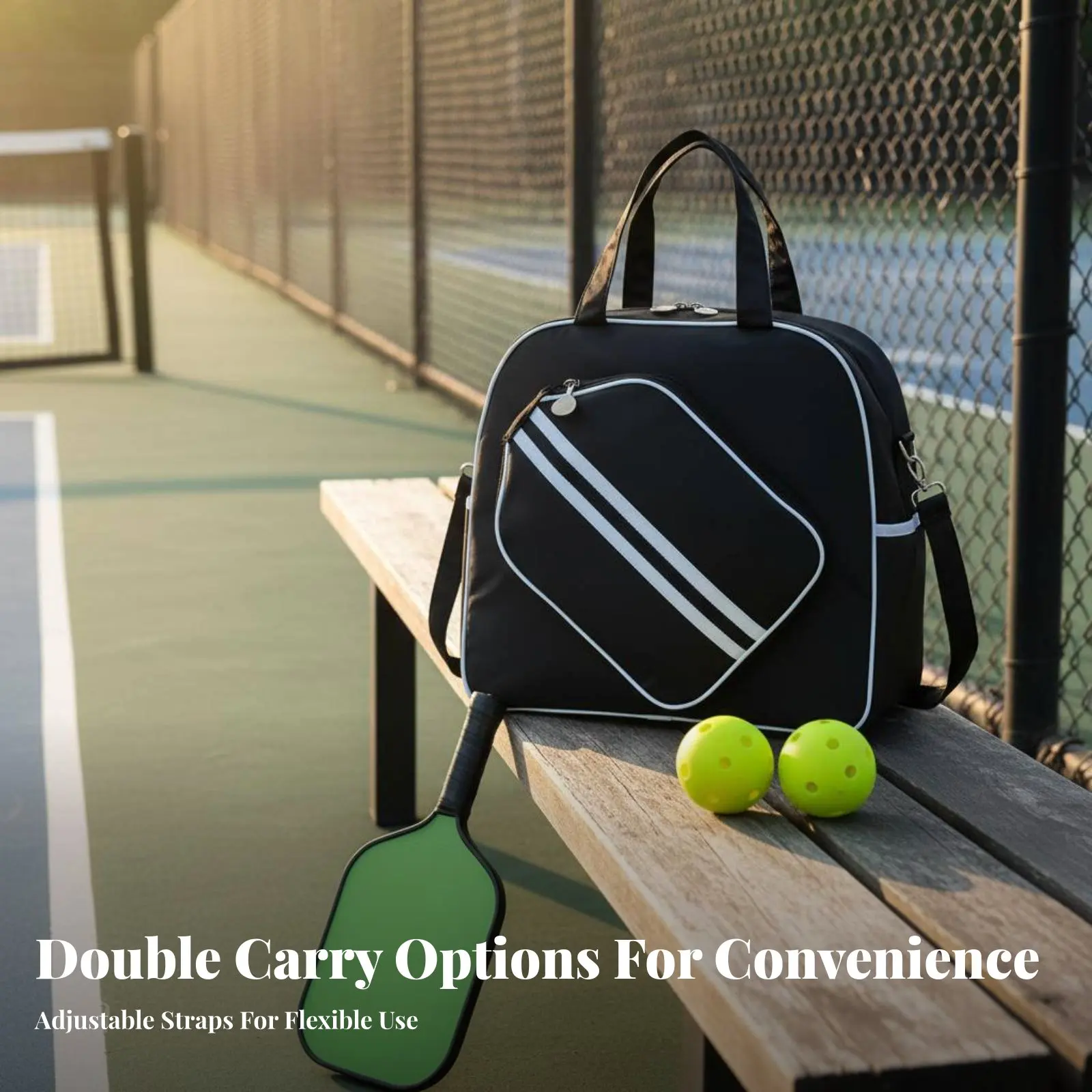 

Сумка для пиклбола: универсальный дизайн, большая вместимость, сумка для ракеток через плечо, легкая, для женщин, для активного отдыха