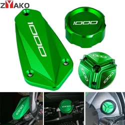 For KAWASAKI Z1000 Z 1000 Z1000R 2011-2022 2023 2024 CNC Motorcycle Rear Front Brake Fluid Reservoir Cover Engine Oil Filler Cap