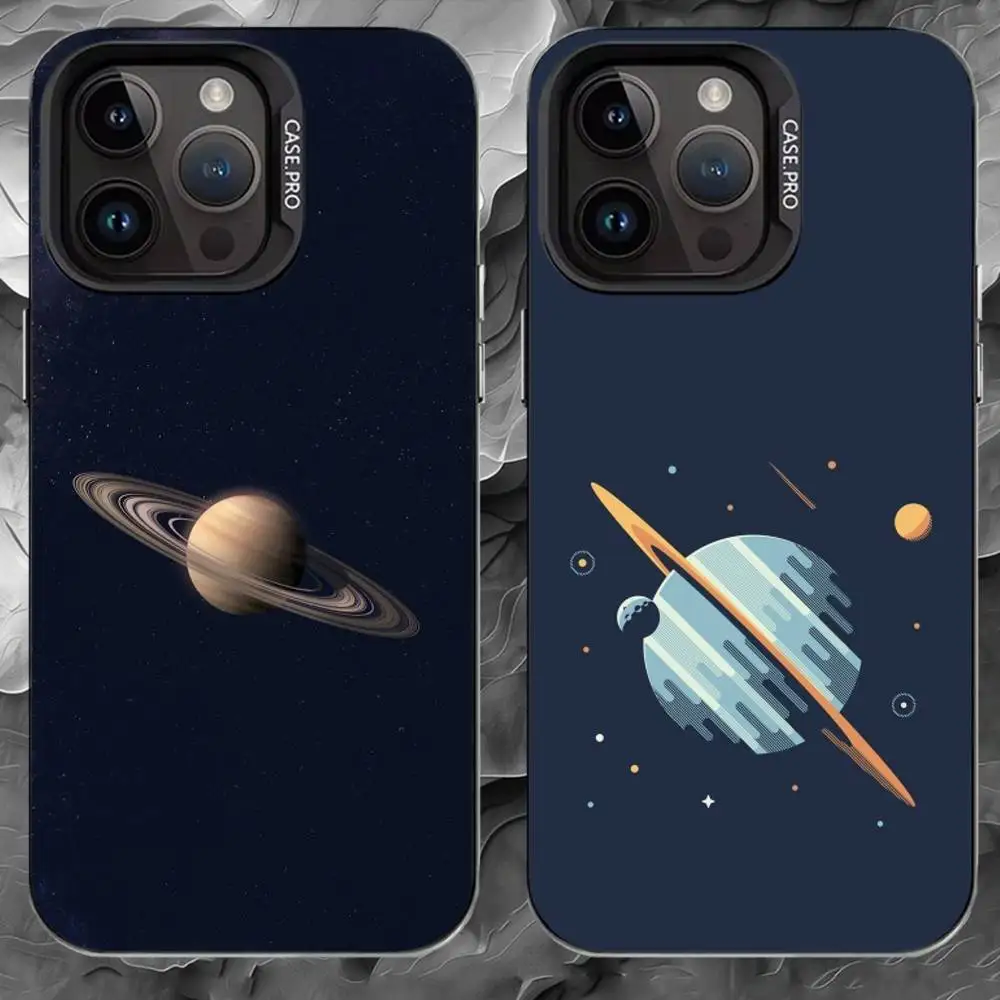 R-Retro-Futurism Phone Case For iPhone 17 16 15 14 13 12 11 Pro Max Plus Silver Matte Black Cover