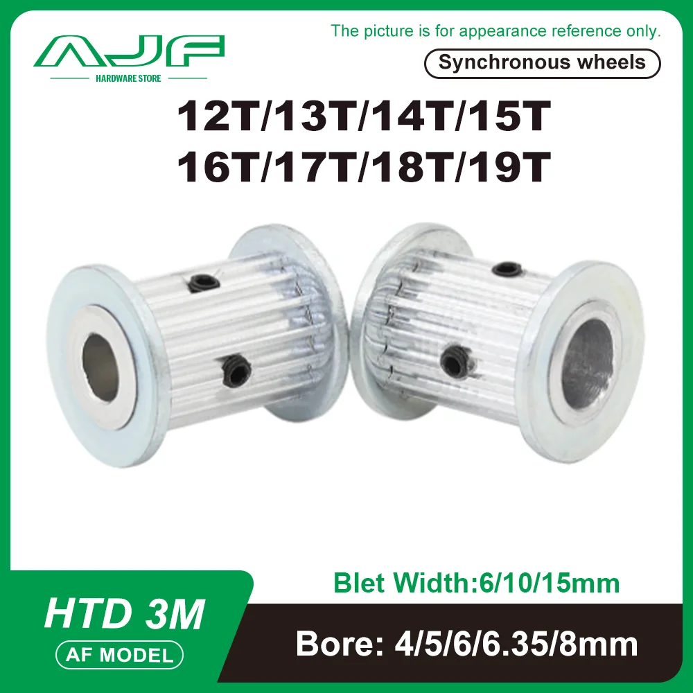 

Timing Pulley HTD 3M 12T 13T 14T 15T 16T 17T 18T 19T AF type 3M Synchronous Wheel Gears HTD 3M Belt Pulley