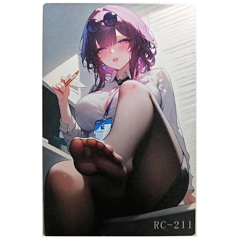 Anime Goddess Story Rare A6 Size RC Collectible Card Hu Tao Raiden Shogun Sparkle Kafka Emilia Toys for boys Birthday Present