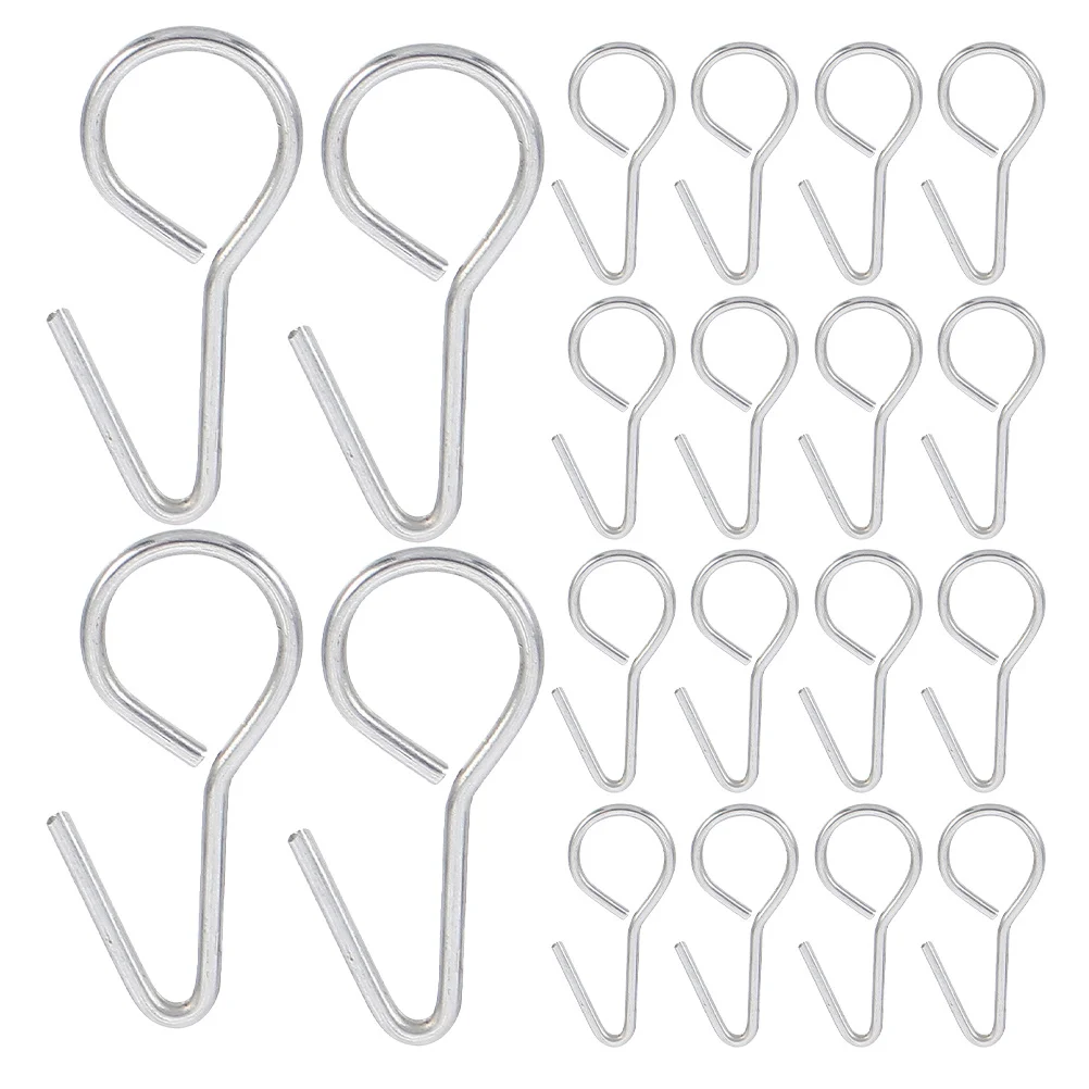 

50Pcs S Type Metal Hooks for Car Seat Installation Sturdy Seat Cover Fasteners Auto Cushion Hanger for Camper Travel Trailer Use