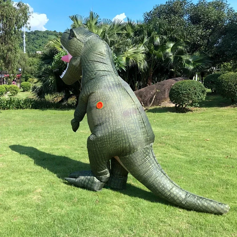 ہالووین Cosplay ملبوسات مضحکہ خیز ڈایناسور T-Rex Inflatale ملبوسات کارنیول پارٹی رول پلے ڈسفراز بالغ مرد عورت کے لیے