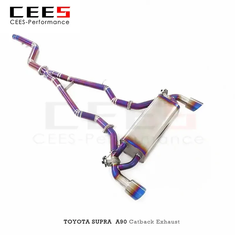 CEES Tuning Catback Exhaust For  Supra A90 3.0T 2020-2023  Tuning Escape Exhaust Pipe Muffler Car Exhaust System