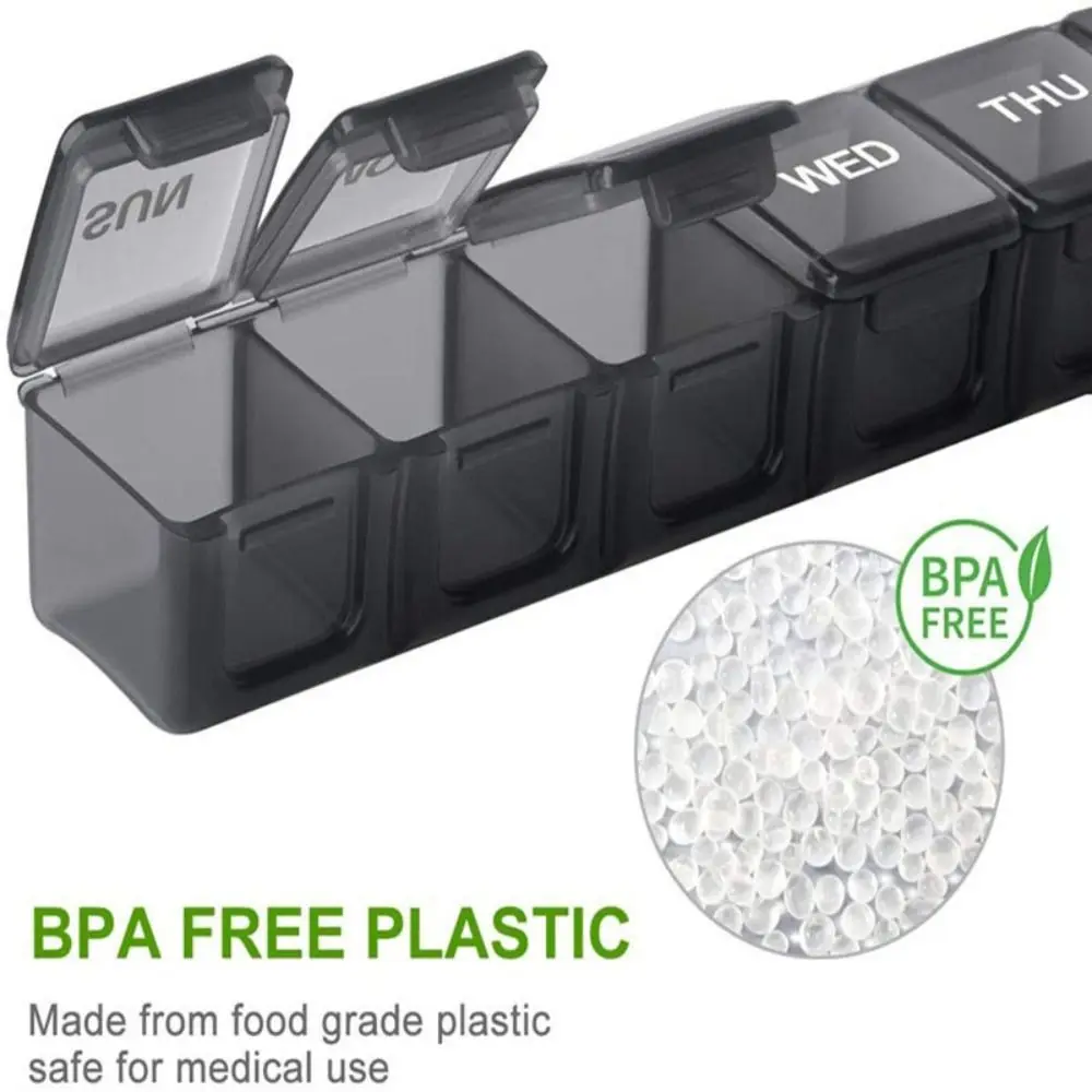

Moisture Proof Daily Vitamin Case 7 Day Medicine Box Pill Box Pill Case Medicine Tablet Storage Medicine Organizer