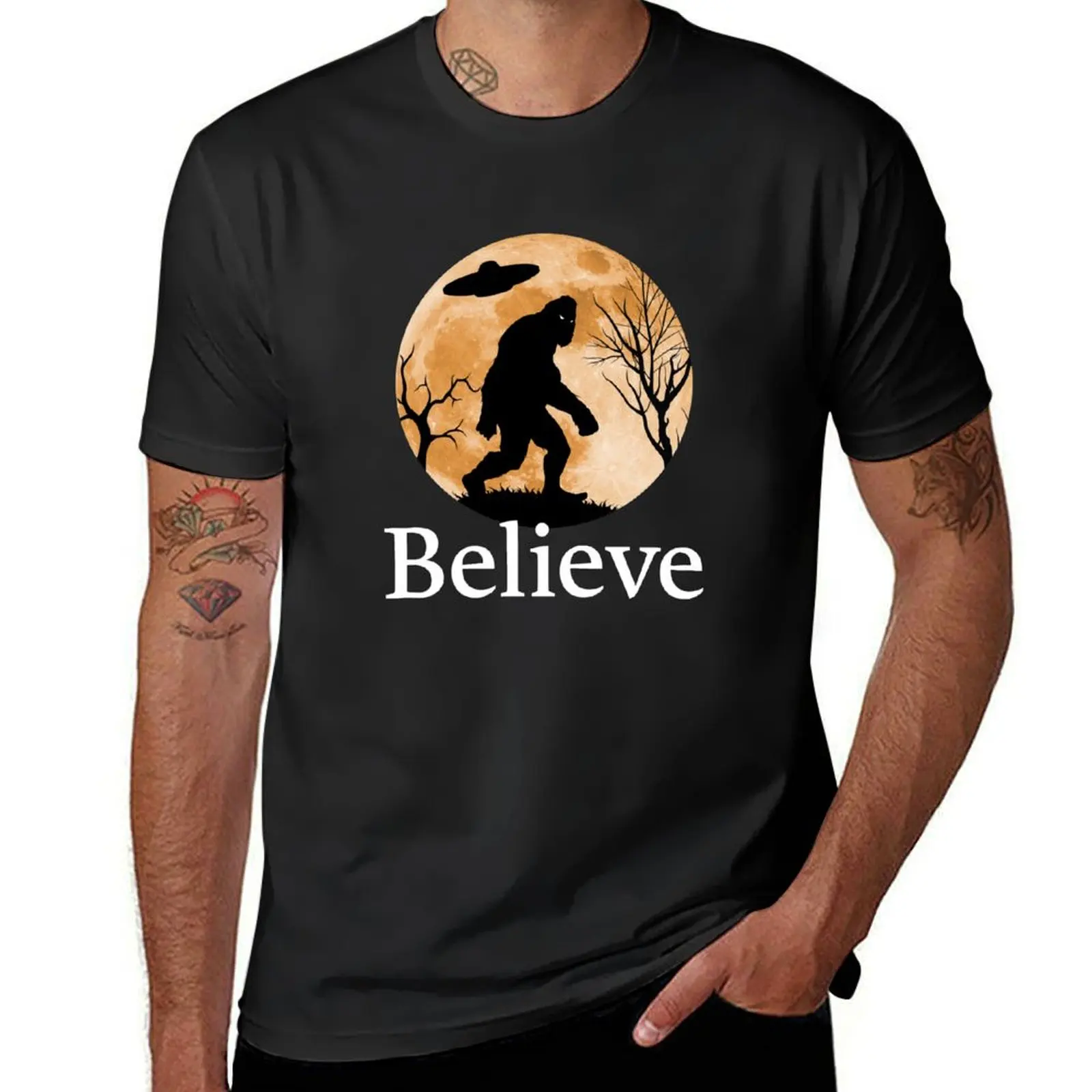 Believe T-Shirt shirts graphic tees quick drying graphics vintage clothes t shirt men