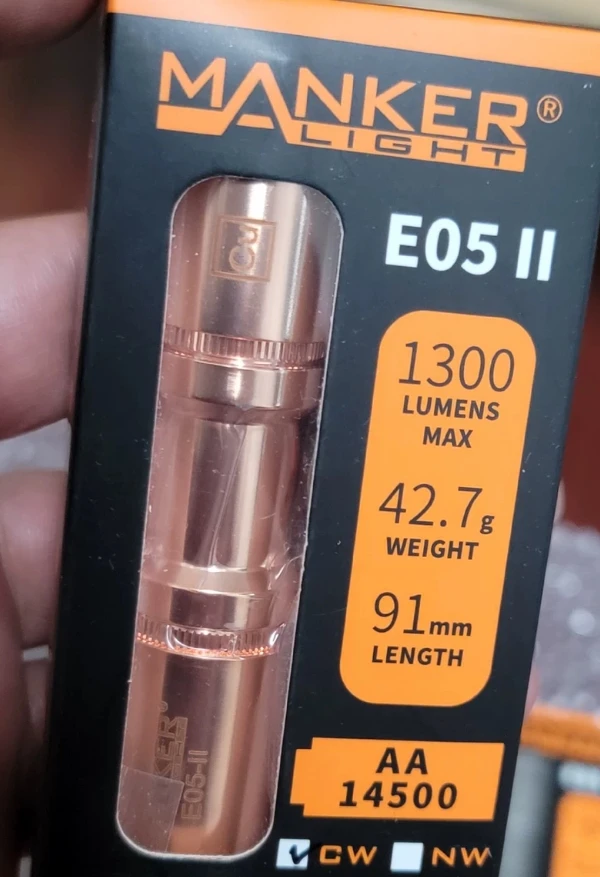 Lanterna com bateria EDC Manker E05-ll 14500