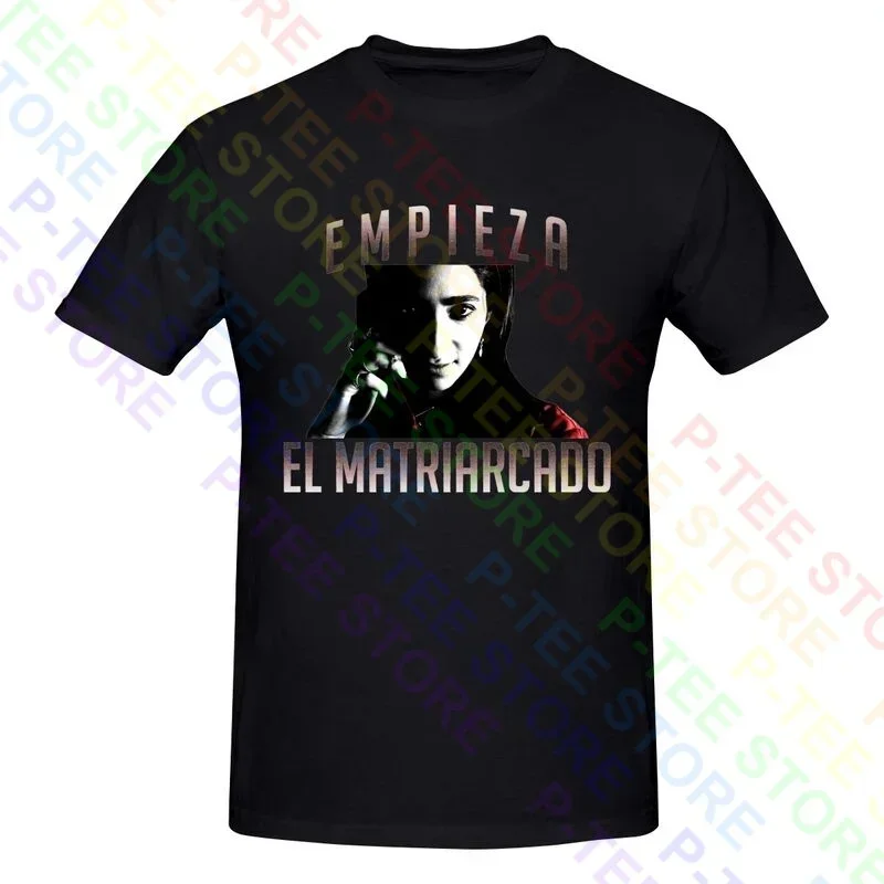 Empieza El Matriarcado Nairobi Money Mask La Casa Heist De Papel Dali Shirt T-shirt Tee Daily Natural