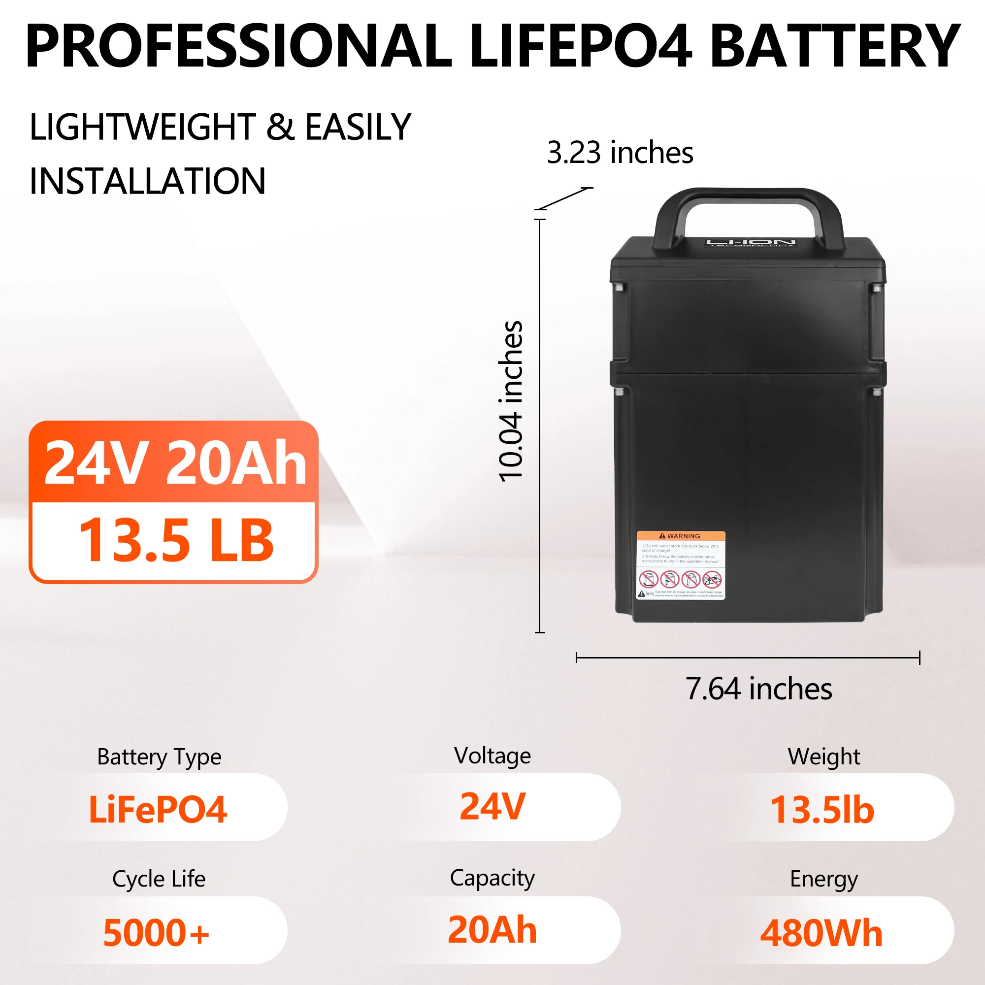 

Black Lithium Battery 24V 20Ah 1113-513000-0H for Linde MT12 MT15C Electric Pallet Truck Zhongli EPL1531 lights Baoli KBP15 US