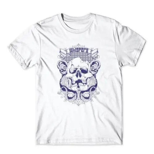 Whispers T-Shirt. Skull Shirt 100% Cotton Premium Tee New